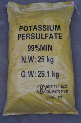 25 kg/ worek Persulfat potasu Związek roztwór Biały proszek amorficzny Bezwonny